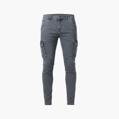 Comfortable Fit Cargo Pants with Elastic Waist - Olytrend