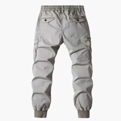 Relaxed Fit Cargo Pants with Elastic Waist