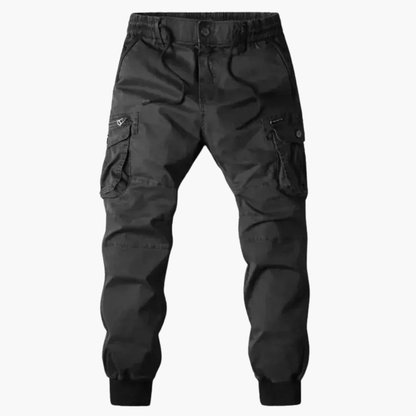 Relaxed Fit Cargo Pants with Elastic Waist