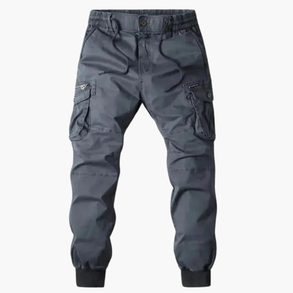 Relaxed Fit Cargo Pants with Elastic Waist