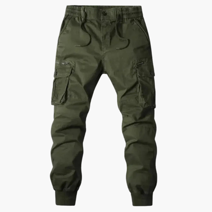 Relaxed Fit Cargo Pants with Elastic Waist