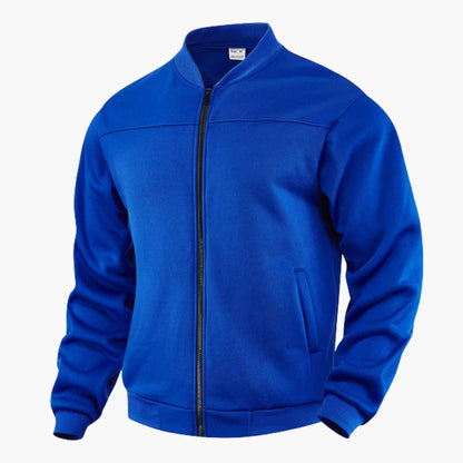 Relaxed Fit Zip Up Bomber Jacket for Men - Olytrend