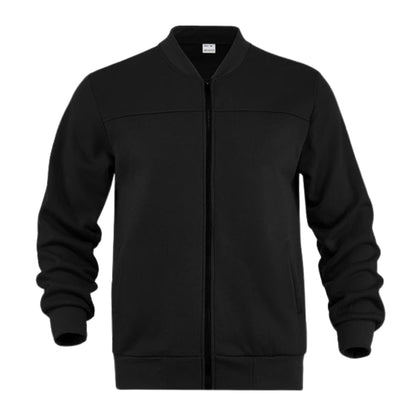 Relaxed Fit Zip Up Bomber Jacket for Men