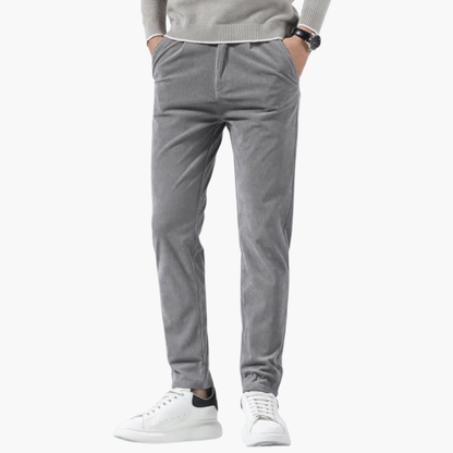Comfortable Straight Leg Corduroy Pants with Pockets