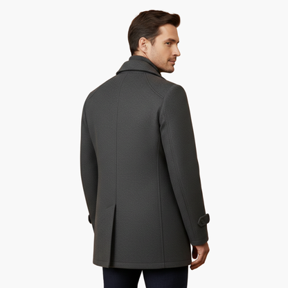 Classic Double Breasted Pea Coat for Men