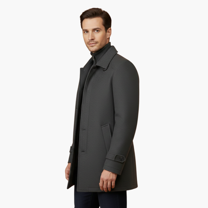 Classic Double Breasted Pea Coat for Men
