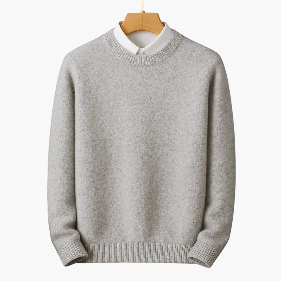 Classic Fit Men's Ribbed Knit Pullover Sweater