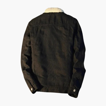 Warm Fleece Lined Denim Jacket for Men