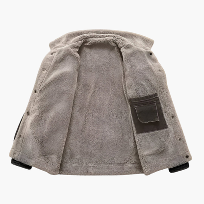 Warm Insulated Denim Mens Jacket