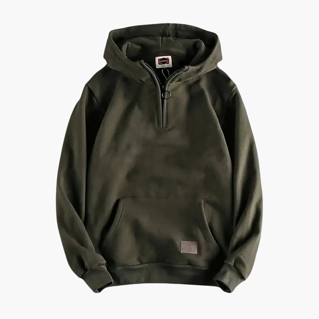 Casual Zip Up Hooded Sweatshirt for Men