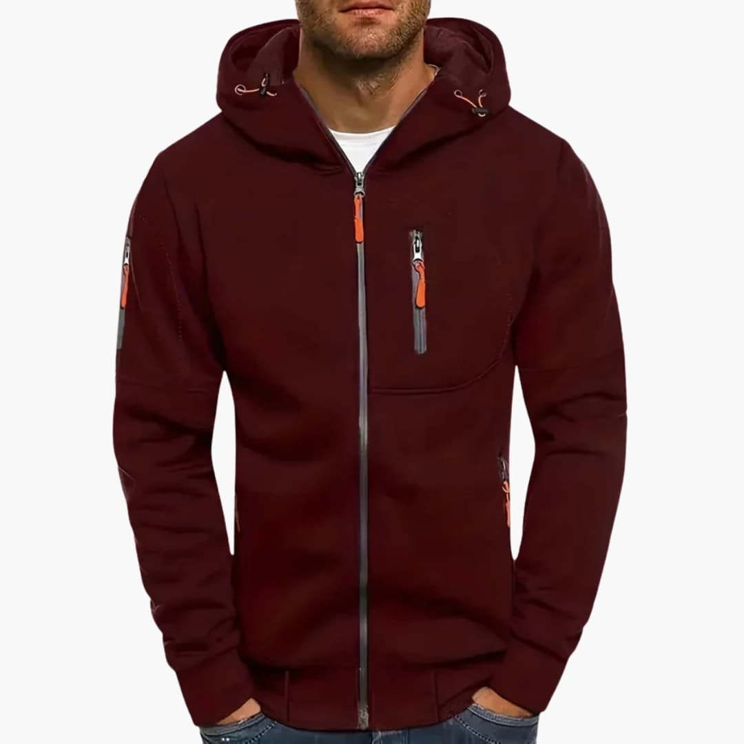 Warm Waterproof Zip Up Hoodie Jacket