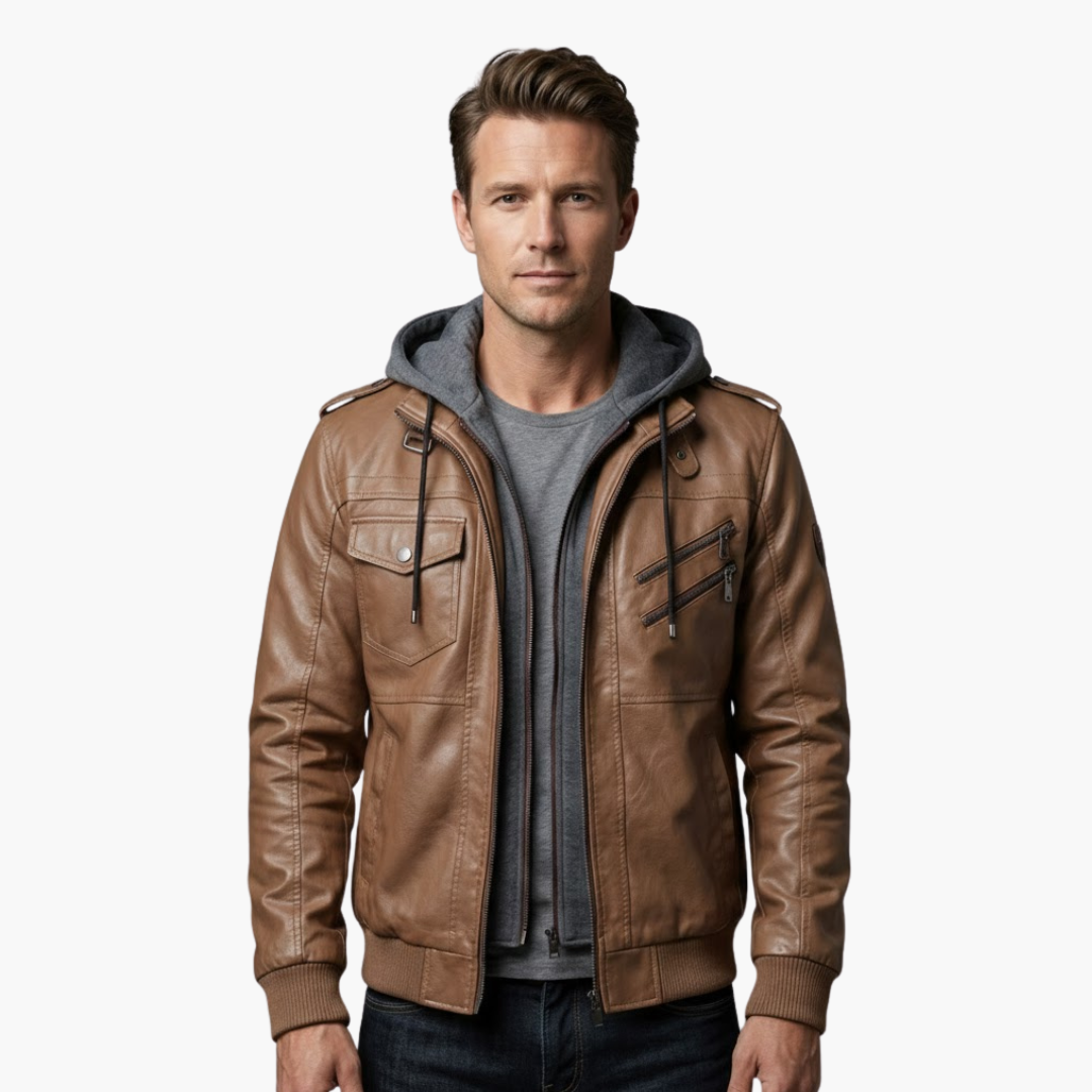 Waterproof Hooded Coat with Extra Pockets