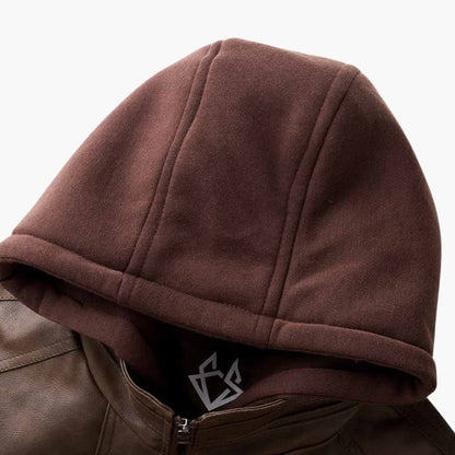 Men's Zip Up Hoodie with Fleece Lining and Elastic Cuffs