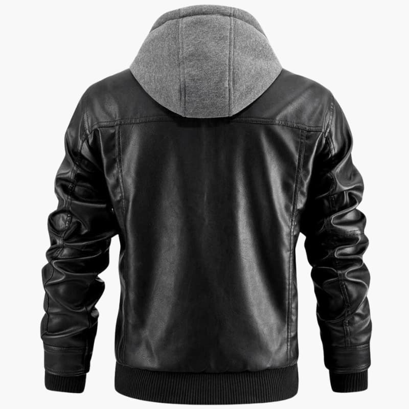 Men's Zip Up Hoodie with Fleece Lining and Elastic Cuffs