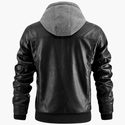 Men's Zip Up Hoodie with Fleece Lining and Elastic Cuffs