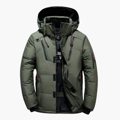 Warm Waterproof Men's Zip Up Hoodie Jacket