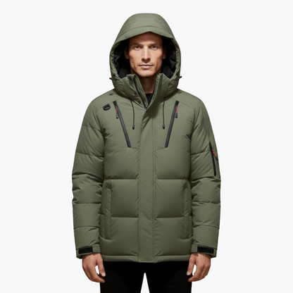 Warm Waterproof Men's Zip Up Hoodie Jacket