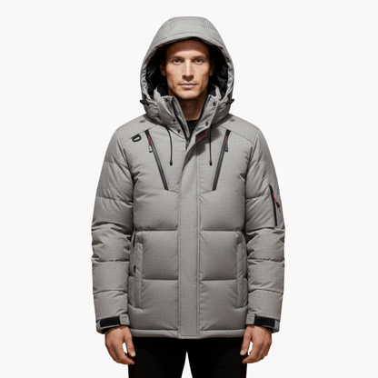 Warm Waterproof Men's Zip Up Hoodie Jacket