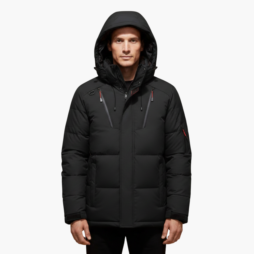Warm Waterproof Men's Zip Up Hoodie Jacket
