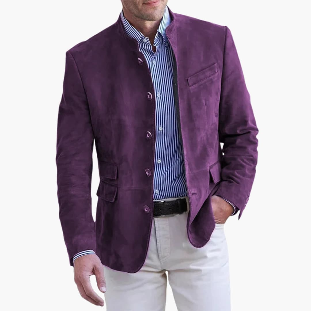 Classic Mens Coat with Button Down Front