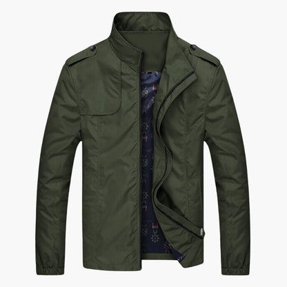 Waterproof Mens Zip Up Collar Jacket