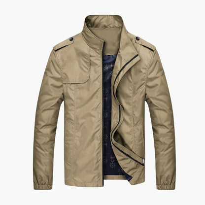 Waterproof Mens Zip Up Collar Jacket