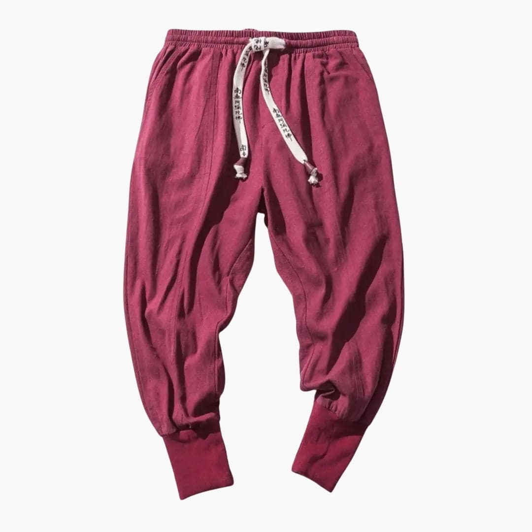 Relaxed Fit Men's Jogger Pants with Elastic Waist