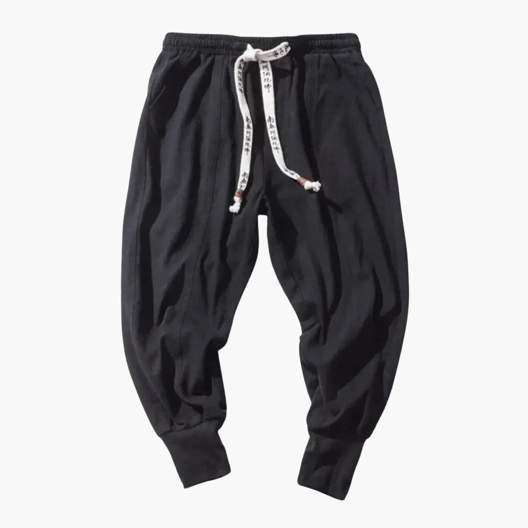 Relaxed Fit Men's Jogger Pants with Elastic Waist