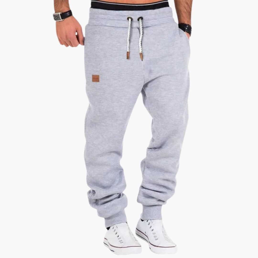 Men's Comfortable Jogger Pants with Elastic Cuffs and Pockets