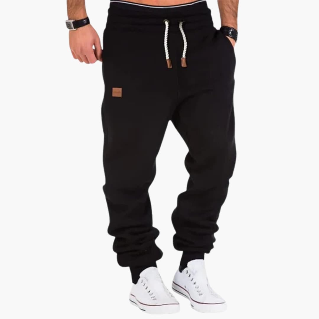 Men's Comfortable Jogger Pants with Elastic Cuffs and Pockets