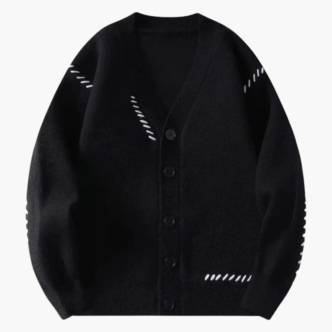 Men's Soft V Neck Button Cardigan Sweater