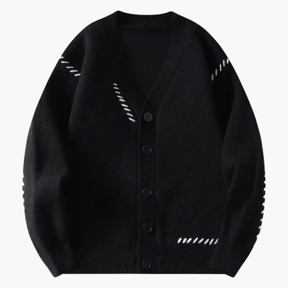 Men's Soft V Neck Button Cardigan Sweater
