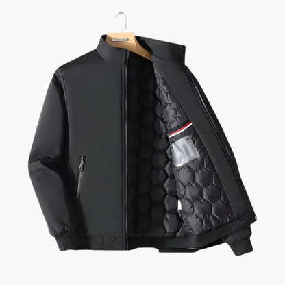 Warm Waterproof Men's Quilted Zip Jacket