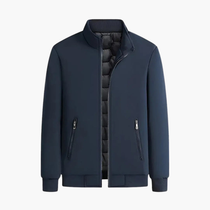 Warm Waterproof Men's Quilted Zip Jacket