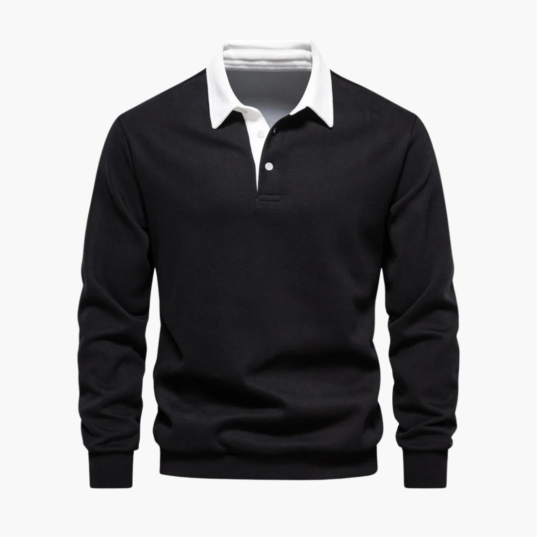 Classic Fit Men's Polo Shirt with Buttons