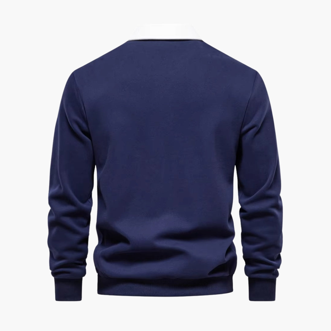 Classic Fit Men's Polo Shirt with Buttons