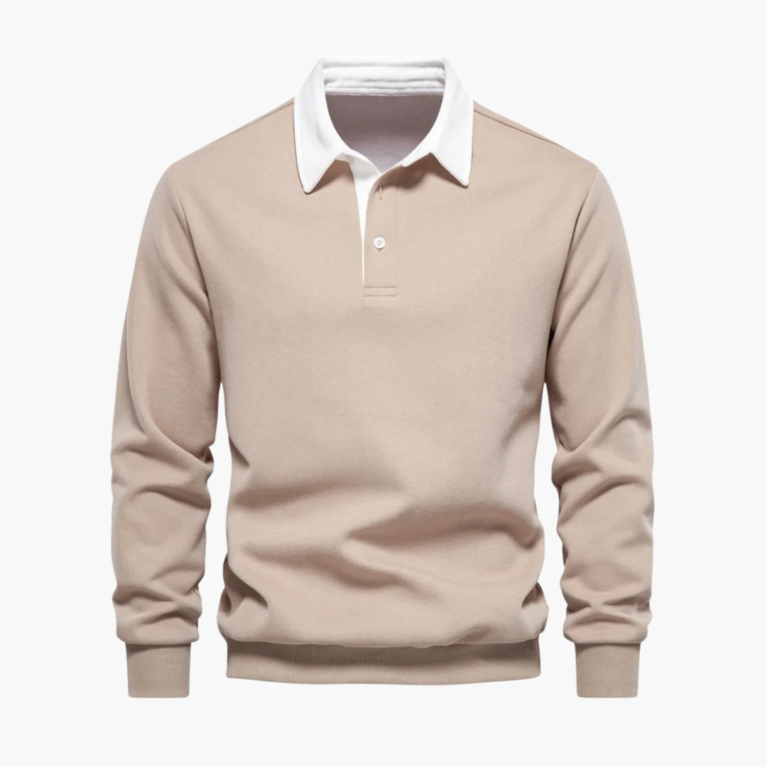 Classic Fit Men's Polo Shirt with Buttons