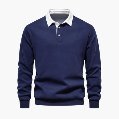 Classic Fit Men's Polo Shirt with Buttons - Olytrend