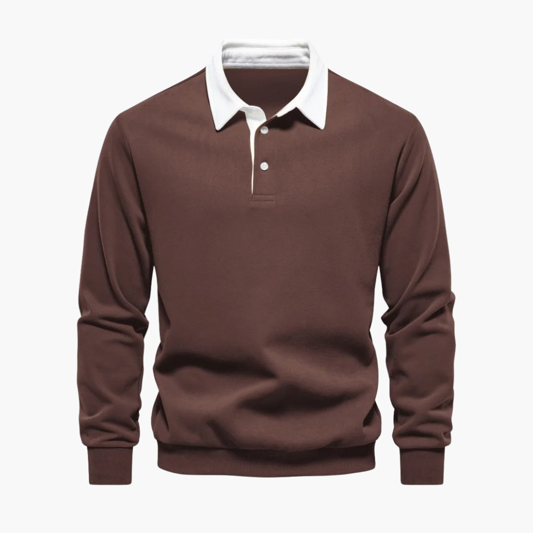 Classic Fit Men's Polo Shirt with Buttons
