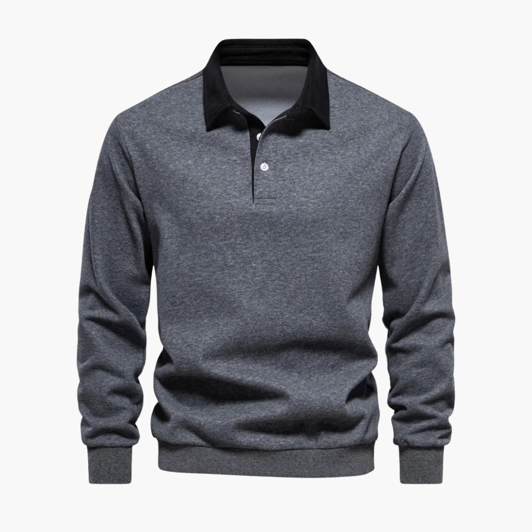 Classic Fit Men's Polo Shirt with Buttons