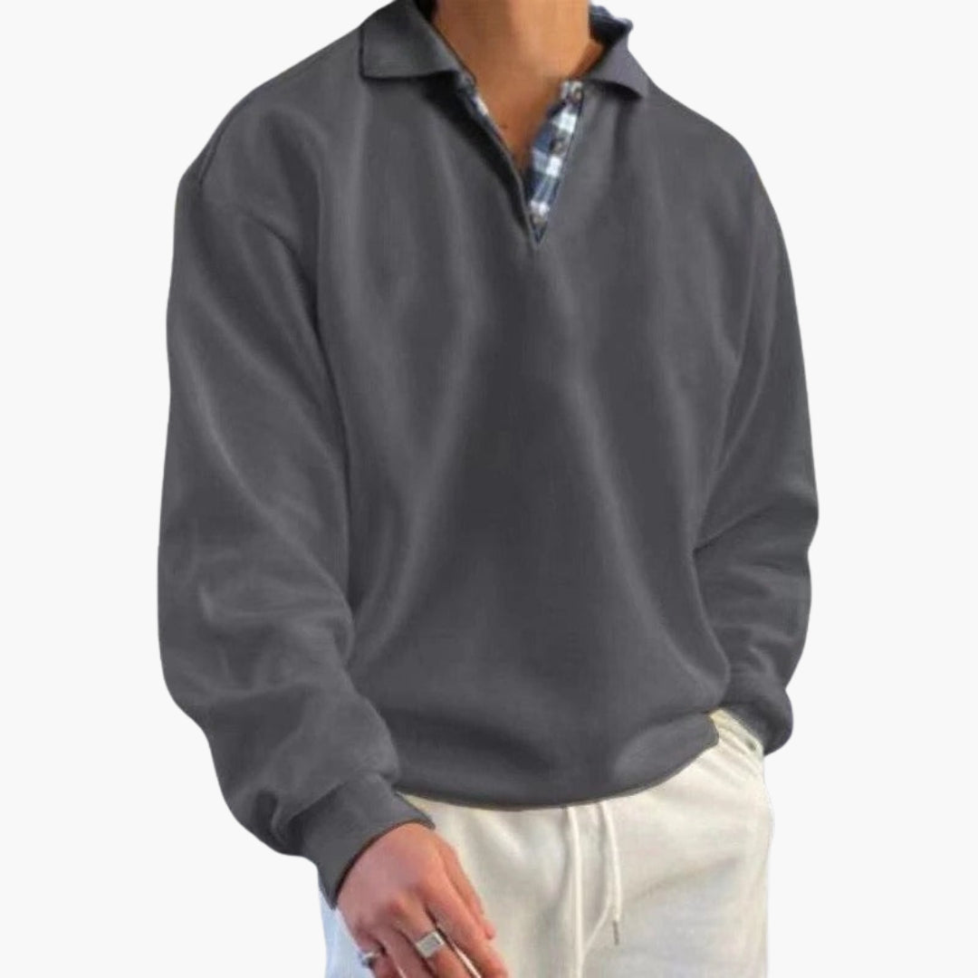 Men's Crew Neck Long Sleeve Sweater