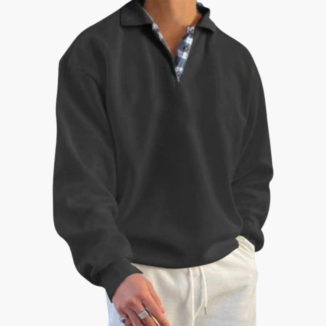 Men's Crew Neck Long Sleeve Sweater