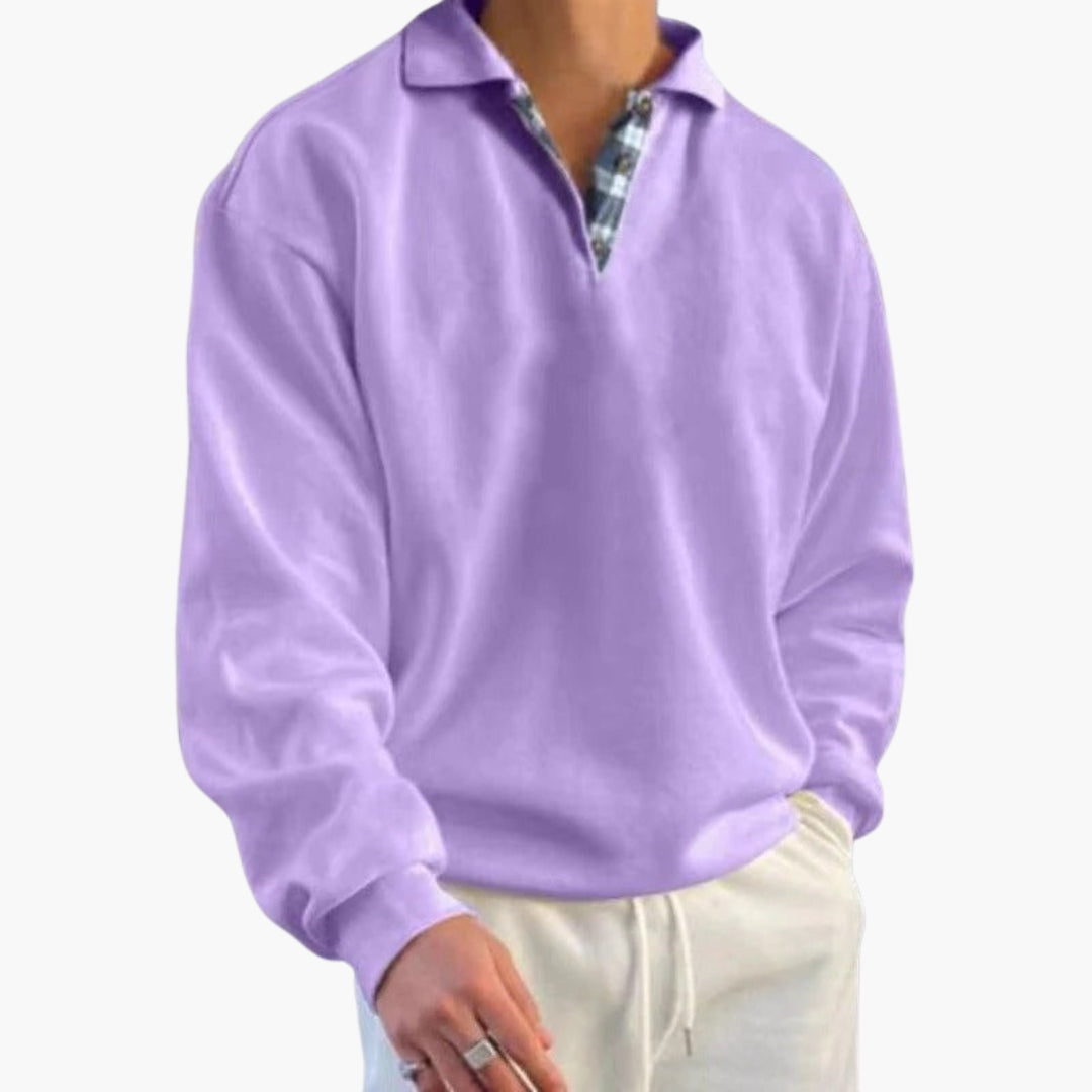 Men's Crew Neck Long Sleeve Sweater