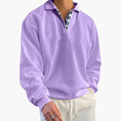 Men's Crew Neck Long Sleeve Sweater