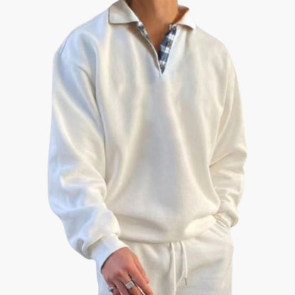 Men's Crew Neck Long Sleeve Sweater - Olytrend