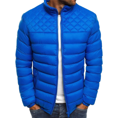 Warm Padded Mens Zip Up Jacket with Long Sleeves
