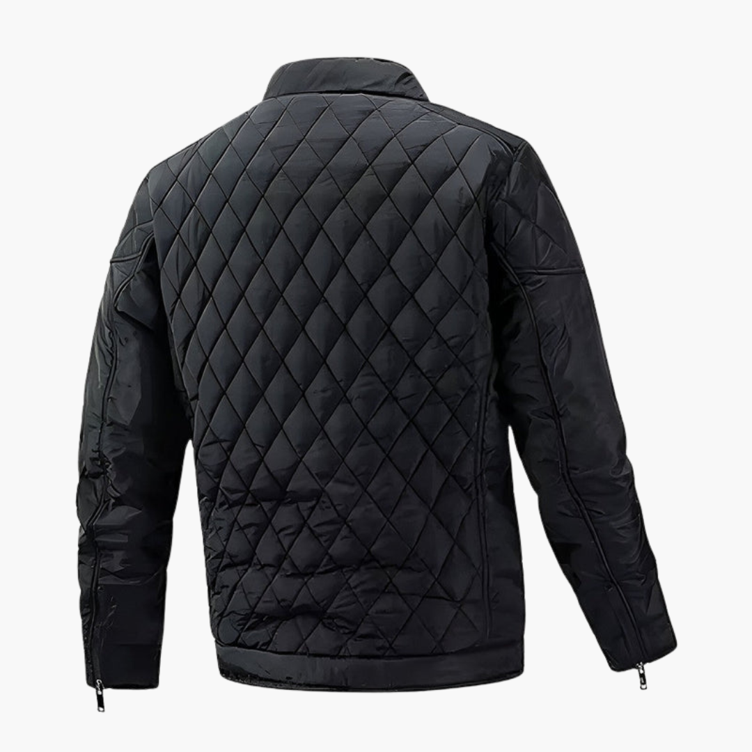Men's Insulated Padded Coat with Zip Fastening