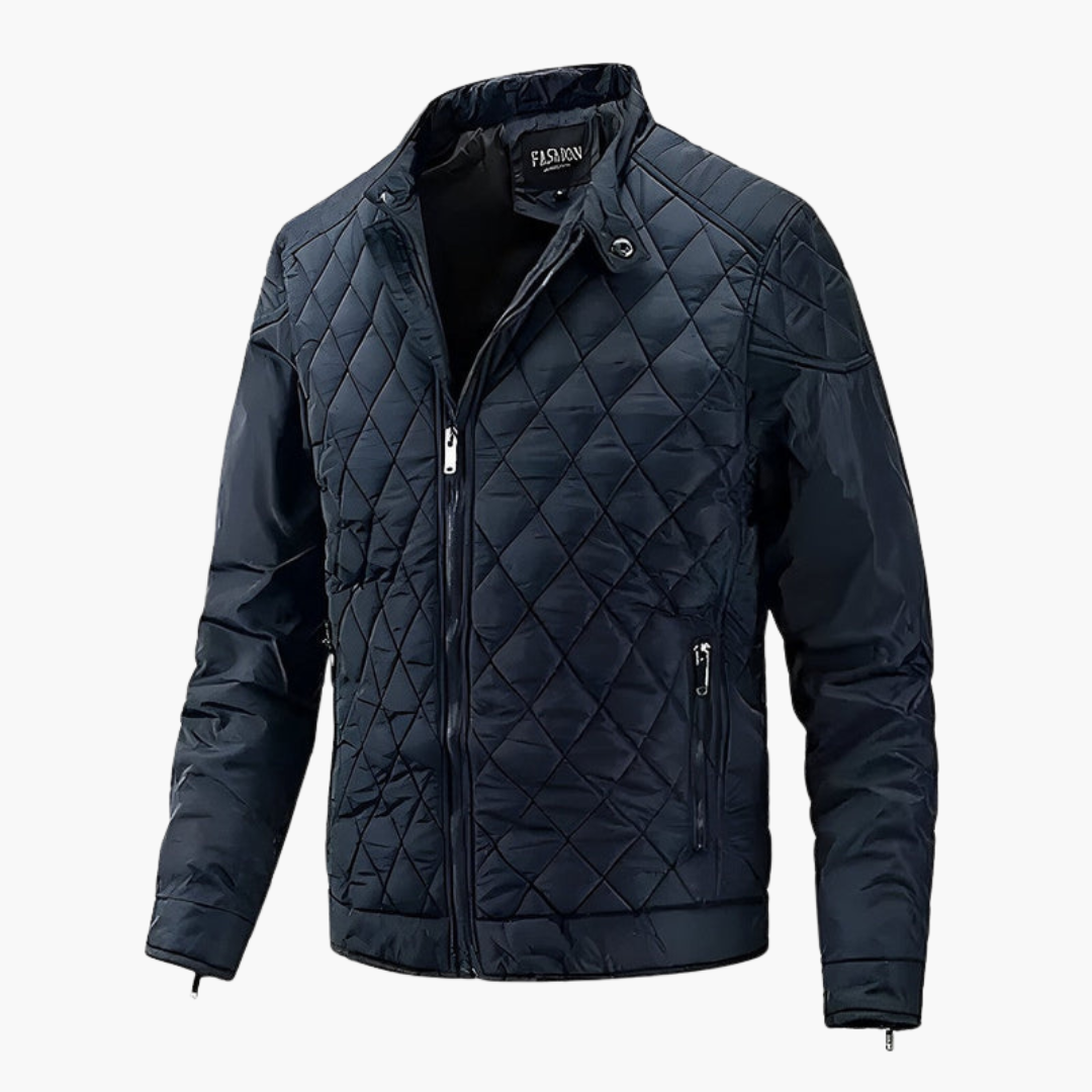 Men's Insulated Padded Coat with Zip Fastening