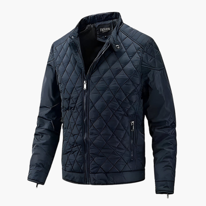 Men's Insulated Padded Coat with Zip Fastening