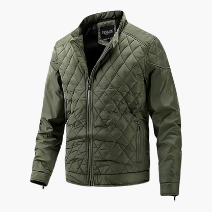 Men's Insulated Padded Coat with Zip Fastening